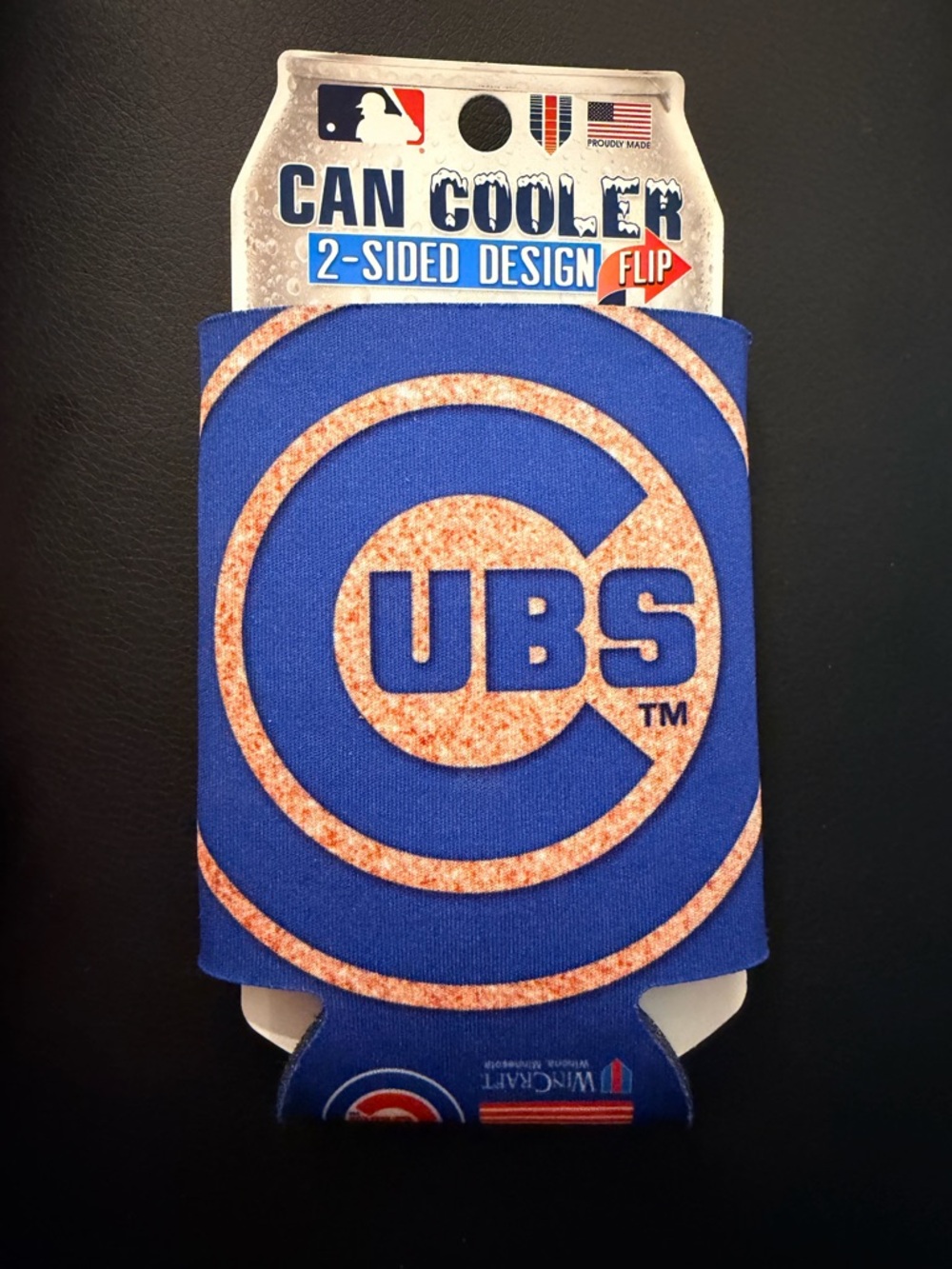 Chicago Cubs MLB Can Cooler WinCraft 2-Sided Design Koozie New with Tags